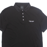 ARMANI EXCHANGE Mens Polo Shirt Black S