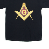 GILDAN Freemason Mens T-Shirt Black S