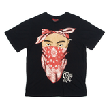 UNDERGROUND Tupac Mens Band T-Shirt Black M
