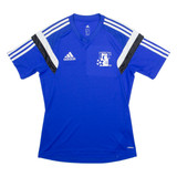 ADIDAS FCT Mens Football Shirt Jersey Blue V-Neck S