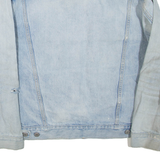 LEVI'S Distressed Mens Denim Jacket Blue M