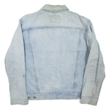 LEVI'S Distressed Mens Denim Jacket Blue M