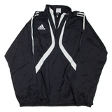 ADIDAS Mens Pullover Jacket Black L