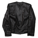 Womens Jacket Black Faux Leather L