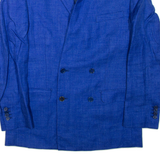 Mens Blazer Jacket Blue L