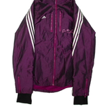 ADIDAS Mens Track Jacket Purple Hooded M