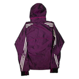 ADIDAS Mens Track Jacket Purple Hooded M