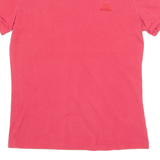 ADIDAS Womens T-Shirt Pink UK 10