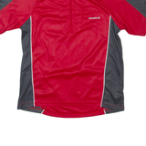STOKE Cycling Mens Jersey Red 1/4 Zip S