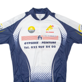 TEKER Cycling Full Zip Mens Jersey Blue L