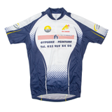 TEKER Cycling Full Zip Mens Jersey Blue L