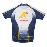 TEKER Cycling Full Zip Mens Jersey Blue L