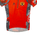 ODLO Cycling Mens Jersey Orange 1/2 Zip L