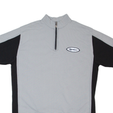 GONZO Cycling Mens Jersey Grey 1/4 Zip XL