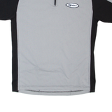 GONZO Cycling Mens Jersey Grey 1/4 Zip XL