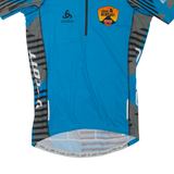 ODLO Cycling Mens Jersey Blue 1/2 Zip L