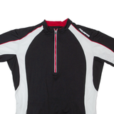 PULSE BIKE Cycling Mens Jersey Black 1/2 Zip XL