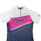 QLOOM Cycling Mens Jersey Blue 1/4 Zip XL