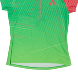AL. BRIGHT Cycling Mens Jersey Green 1/2 Zip M