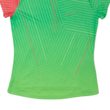 AL. BRIGHT Cycling Mens Jersey Green 1/2 Zip M