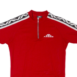 AESSE Cycling Mens Jersey Red 1/4 Zip L