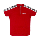 AESSE Cycling Mens Jersey Red 1/4 Zip L