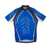CRANE Cycling Mens Jersey Blue 1/2 Zip M