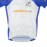 OWAYO Cycling Full Zip Mens Jersey Blue S