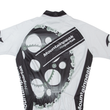 MOUNTAIN PEAK Cycling Full Zip Mens Jersey White L