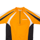 NAKAMURA Cycling Mens Jersey Orange 1/2 Zip M