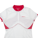 CRAFT Cycling Womens Jersey White 1/4 Zip XL