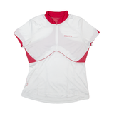 CRAFT Cycling Womens Jersey White 1/4 Zip XL