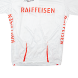 TEKER Cycling Full Zip Mens Jersey White M