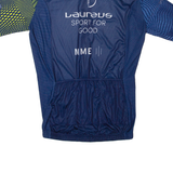 SCATTA Cycling Full Zip Mens Jersey Blue M