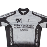 RUDY VERGEYLEN Cycling Mens Jersey Grey 1/4 Zip L