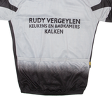 RUDY VERGEYLEN Cycling Mens Jersey Grey 1/4 Zip L