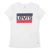 LEVI'S Mens T-Shirt White Crew Neck XS