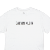 CALVIN KLEIN Mens T-Shirt White Crew Neck XS