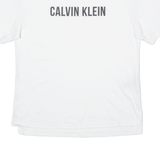 CALVIN KLEIN Mens T-Shirt White Crew Neck XS