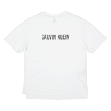 CALVIN KLEIN Mens T-Shirt White Crew Neck XS