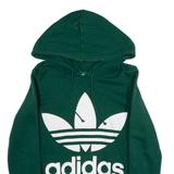 ADIDAS Womens Green Hoodie UK 6