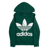 ADIDAS Womens Green Hoodie UK 6
