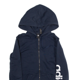 ADIDAS Mens Blue Hoodie S