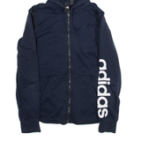 ADIDAS Mens Blue Hoodie S