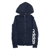 ADIDAS Mens Blue Hoodie S