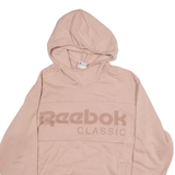 REEBOK Womens Pink Hoodie M