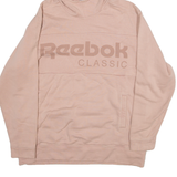 REEBOK Womens Pink Hoodie M