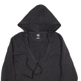 CALVIN KLEIN Womens Grey Hoodie 2XL