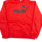 PUMA Womens Red Hoodie L