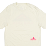 NIKE Dri Fit Womens T-Shirt Yellow S